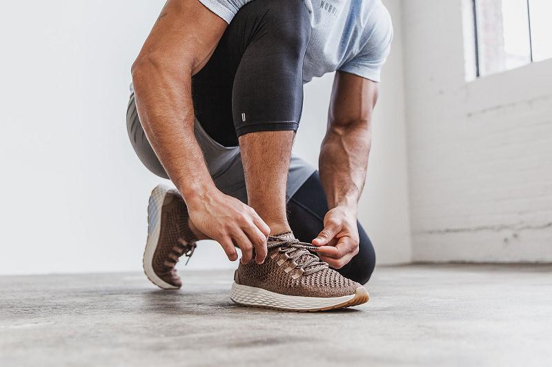 Nobull Espresso Knit Runner Men's Running Shoes Brown | USA F1024D